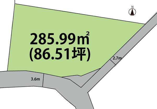 南陽市爼柳 売地  / 南陽市俎柳字東畑