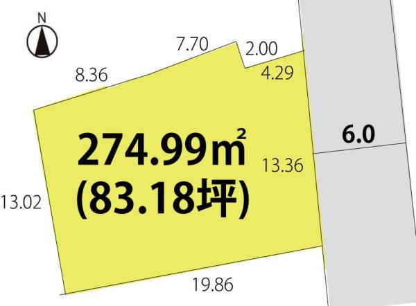 酒田市錦町 売地